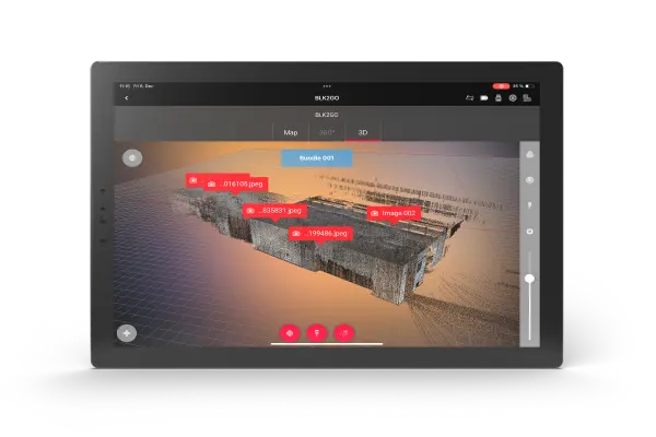 Cyclone FIELD 360 sur tablette Cyclone FIELD 360 sur tablette